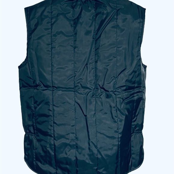 Vtg Walls Blizzard Pruf Medium Insulated Puffer Vest Dark Blue Long Tail New - Picture 6 of 9